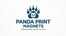Panda Print Magnets - Home